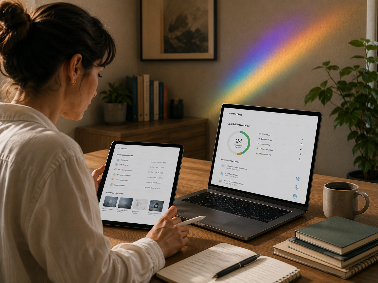 A personal AI capability portfolio across devices